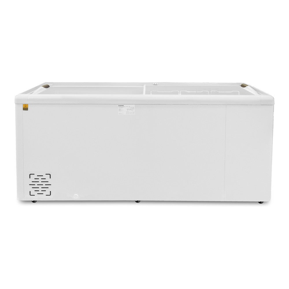 CONGELADOR RHINO CONGECRI-16P | Congelador Horizontal Tapa de Cristal | Capacidad 16 Pies Cúbicos | Función Dual -28 °C a 5 °C | Carnicería Supermercado Heladería