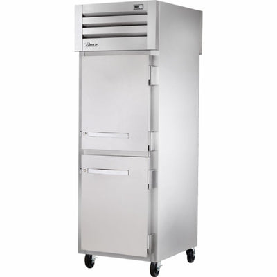 Congelador Vertical | 2 Medias Puerta Solidas | Acero Inoxidable Aluminio | Restaurante Cocina Industrial Coservar Alimentos Supermercado Tienda Abarrotes Cocina Restaurante Industrial Comedor Tienda de Convivencia Cremeria Carniceria Congelar CONGELADOR TRUE STG1FPT-2HS-2HS