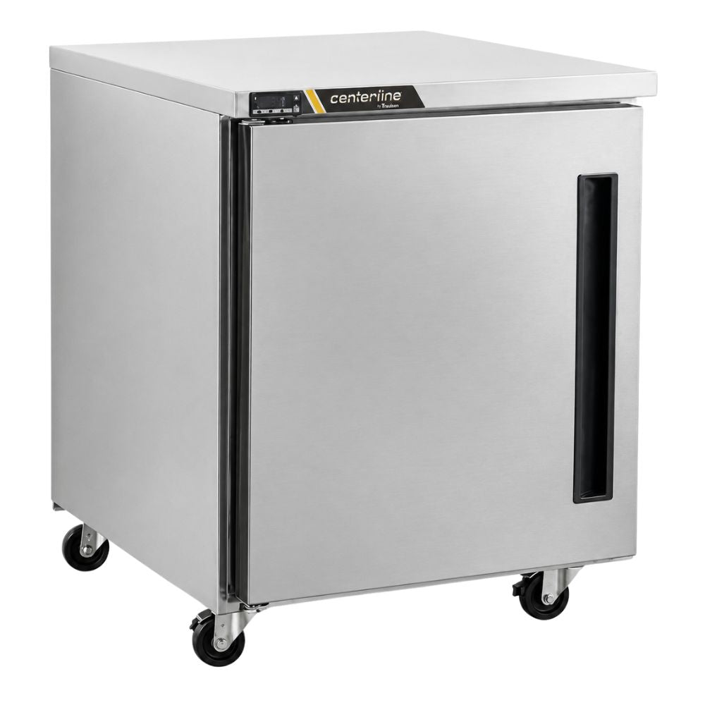 Congelador Centerline CLUC-27F-SD-R, congelador bajo barra, en acero inoxidable.
