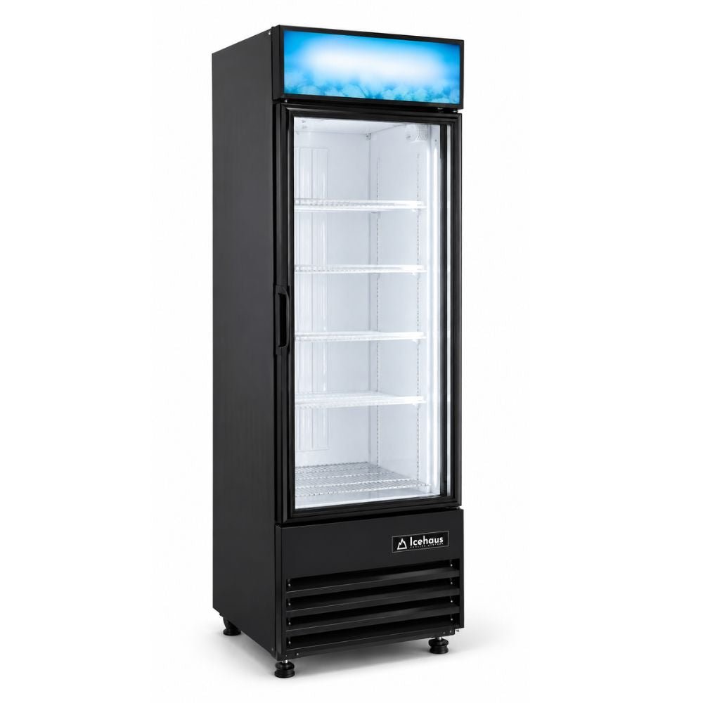 Congelador Icehaus CVC12-1PC-365, congelador vertical comercial.