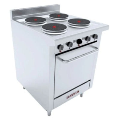 CORIAT EC-4-HM-E MASTER | Estufa  | 4 Quemadores | Horno | Eléctrico | Acero Inoxidable | Restaurante Bistró Cocina Industrial