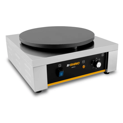 CREPERA RHINO CREPE-40 | Crepera Eléctrica | Acero Inoxidable | Crepas Dulces Saladas