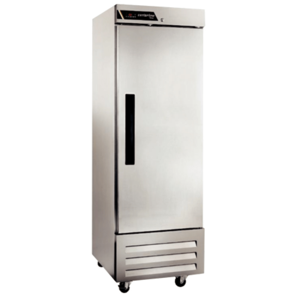 Congelador Centerline CLBM-23F-FS-L, congelador vertical, en acero inoxidable.