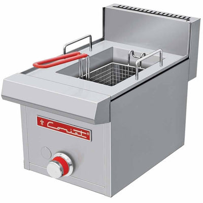 Coriat FC-10 PETIT Freidora Gas 1 Tina 1 Canastilla Restaurante Cocina Económica Freír Alimentos Freidores Alitas Papas A la Francesa Salchipulpos.  KitchenMax.Store. Envíos seguros a todo México. Cotiza hoy mismo.