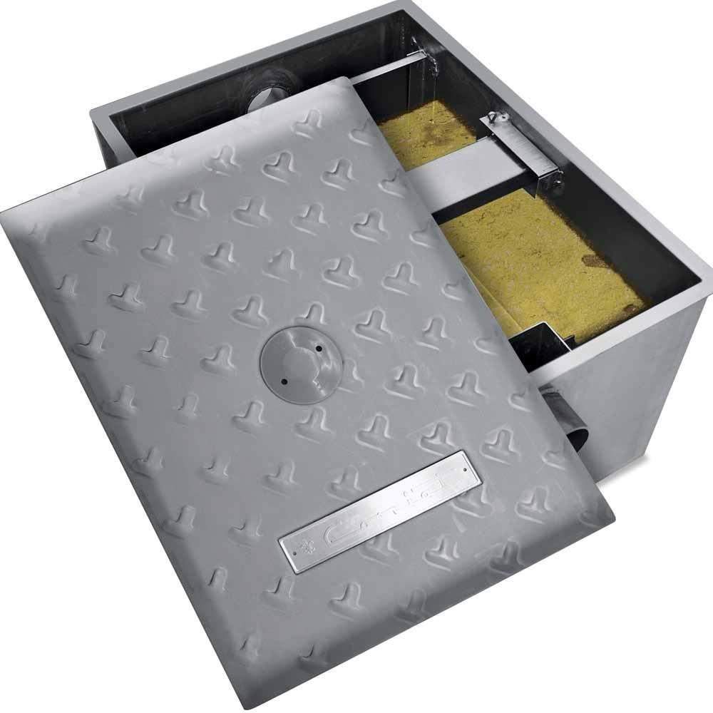 Coriat IC-75 240220 Interceptor Grasa 3.5 Pulgadas 18 Kg Acero Inoxidable Gris - Trampas Grasa - Coriat - KitchenMax Store