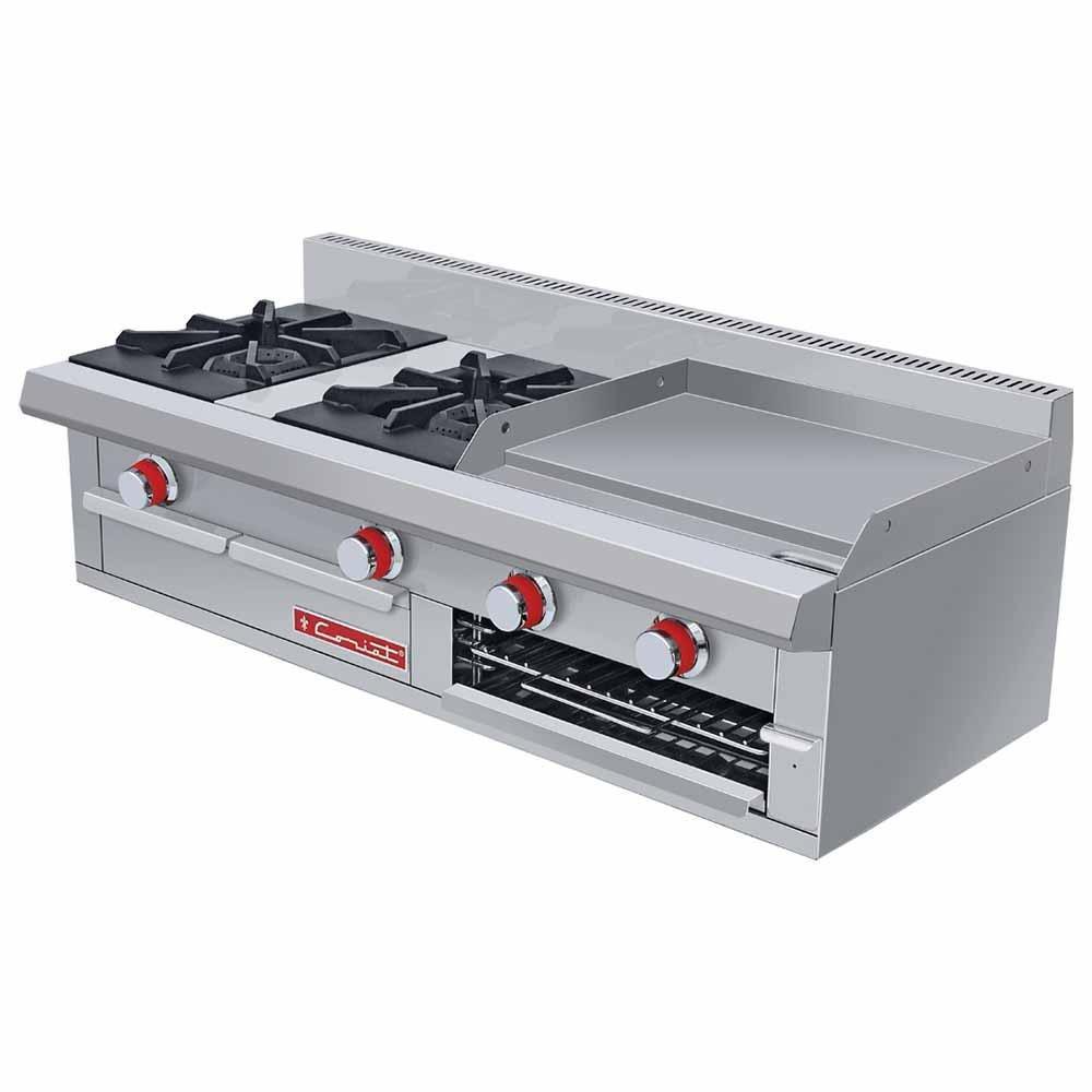 Coriat MINICHEF PETIT Mesa Estufa 2 Parrillas 2 Quemadores Plancha Gas - Estufas Maestras - Coriat - KitchenMax Store