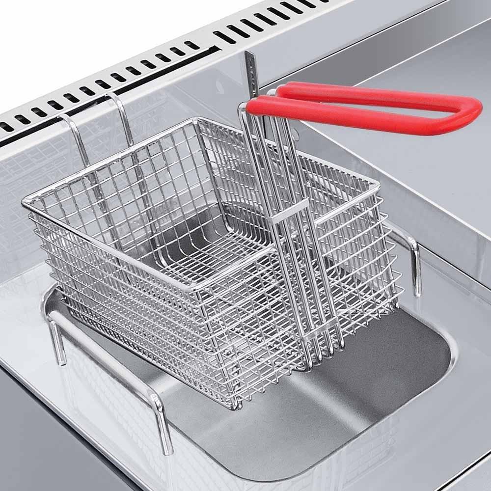 Coriat MULTIPLE MESA PETIT Estufa 2 Quemadores Freidora Asador Acero Inoxidable Gris - Estufas / Parrillas - Coriat - KitchenMax Store