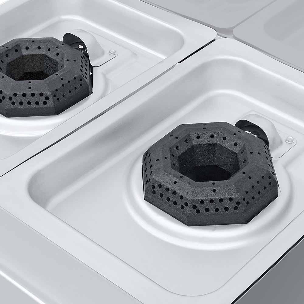Coriat MULTIPLE MESA PETIT Estufa 2 Quemadores Freidora Asador Acero Inoxidable Gris - Estufas / Parrillas - Coriat - KitchenMax Store