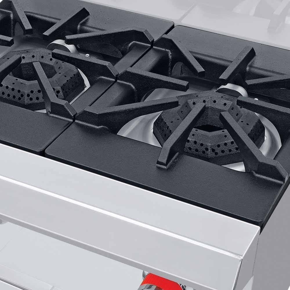 Coriat MULTIPLE MESA PETIT Estufa 2 Quemadores Freidora Asador Acero Inoxidable Gris - Estufas / Parrillas - Coriat - KitchenMax Store
