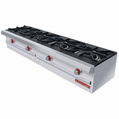 PARRILLA CORIAT PCH-4 DE PISO HD | Parrilla 4 Quemadores | 4 Parrillas Hierro Fundido | 4 Cubiertas Semi-Selladas | Gas | Comisariatos Comida corrida Funerarias Hotelería Cafetería Hospitales Comedores Industriales