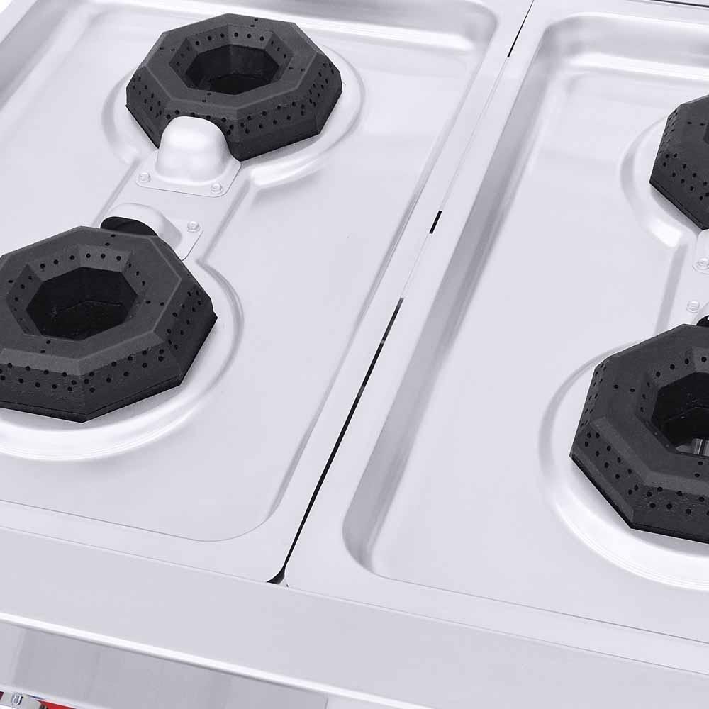 CPARRILLA CORIAT PCV-4 HD | Parrilla 4 Quemadores | 1 Parrilla en Hierro Fundido | 1 Cubierta Semi-Sellada | Gas | Lámina Acero Aluminizado. | Parrilla Quemadores Estufa Respaldo Empotrar Charola Residuos Hotel Comida Alimentos Cocción Base Heavy Duty Acero inoxidable Hotel Restaurante Cenaduría Industrial Uso Rudo Master Cocina