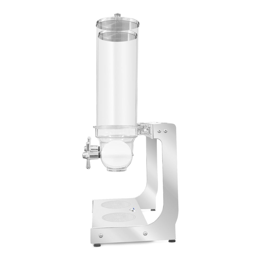 DISPENSADOR DE CEREALES RHINO DISCER-7 | Dispensador de Cereales | Capacidad 7 L | Acero Inoxidable y Policarbonato | Hotel Buffet Cafetería