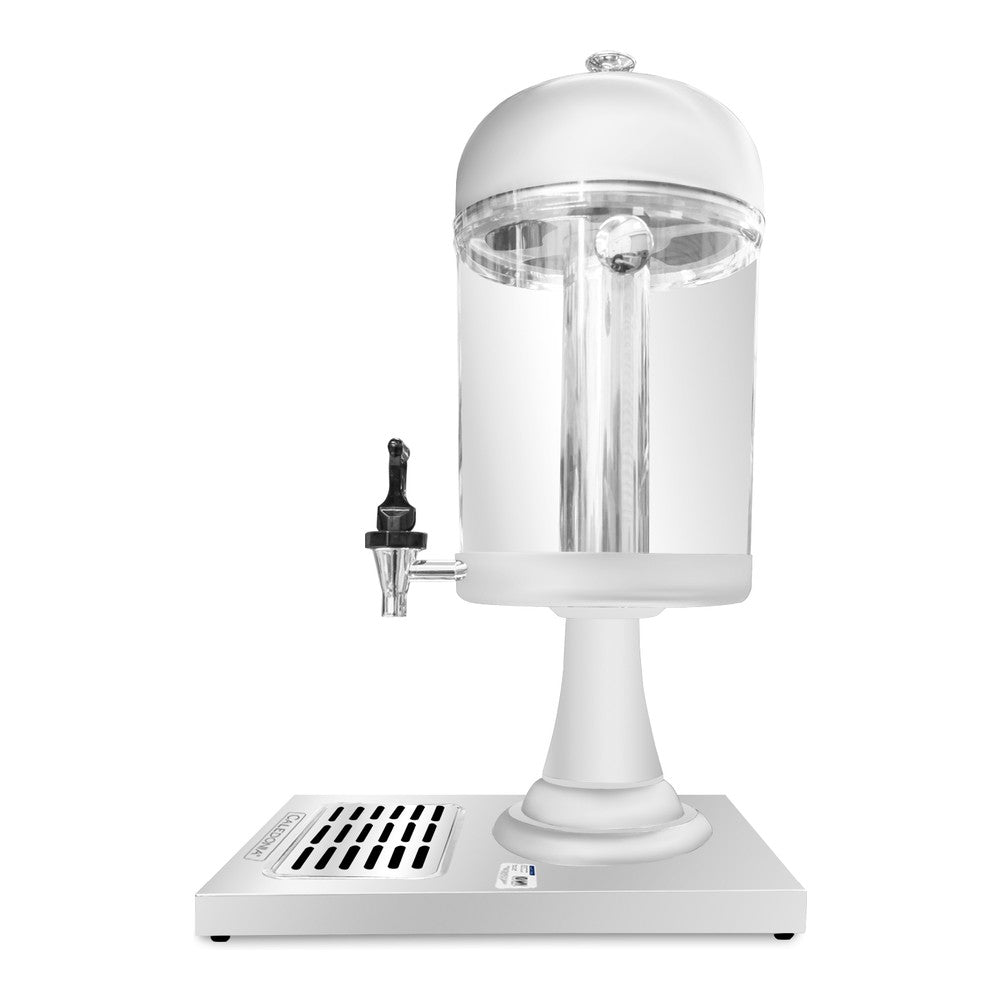 DISPENSADOR DE BEBIDAS RHINO DISJU-8 | Dispensador Cilíndrico de Bebidas | Capacidad 7.5 L | Tubo Central para Hielo | Buffet Hotel Restaurante