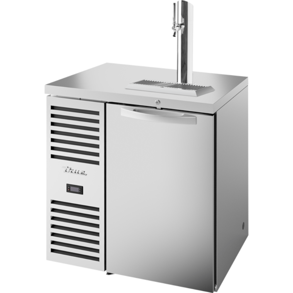 DISPENSADOR DE CERVEZA TRUE TDR32-RISZ1-L-S-S-1 | Dispensador Bebidas Cerveza Fría | Capacidad 1 Barill de 1/2 | Acero Inoxidable | para Negocio Comida Barra Bar