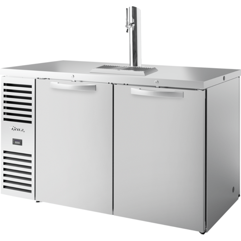 DISPENSADOR DE CERVEZA TRUE TDR60-PTSZ1-L-S-SS-SS-1 |  Dispensador de Cerveza Refrigerada | Sistema de Refrigeración a la Izquierda | Puertas Batientes | Acero Inoxidable | Cervecería Pub Club