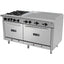 ESTUFA ASBER COMPLETA AEMR-2-G36-B4-60-H | Estufa | 4 Quemadores | Doble Horno 24" y 36" | Plancha 36" | Parrilla | Gas | Acero Inoxidable | Comedor Industrial Hotel Cafetería Bistró Restaurante | Dúo Plancha Parrilla Doble Hornos Preparación Quemadores Cocción Restaurante Hotel Cocina Industrial Uso Rudo Estufa Completa Cafetería