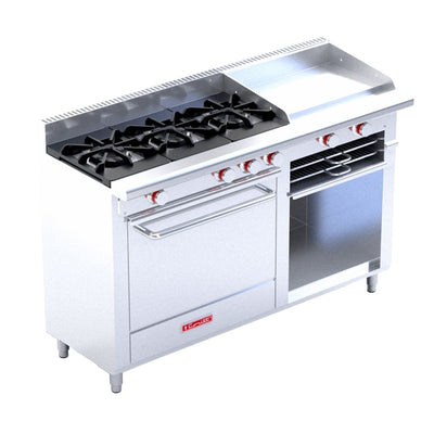 CORIAT  EC-3-H-GRILL PETIT | Estufa |  Restaurante Cafeteria Restaurante Bar Cenaduria Fonda  | 3 Quemadores |  Plancha Gratinador Horno |  Gas |  Estufa Parilla Horno Restaurante Coccion Comida Preparación Regilla Quemadores Respaldo Uso Rudo Comedor Charola Despedicios Residuos Petit Gratinador Salamandra