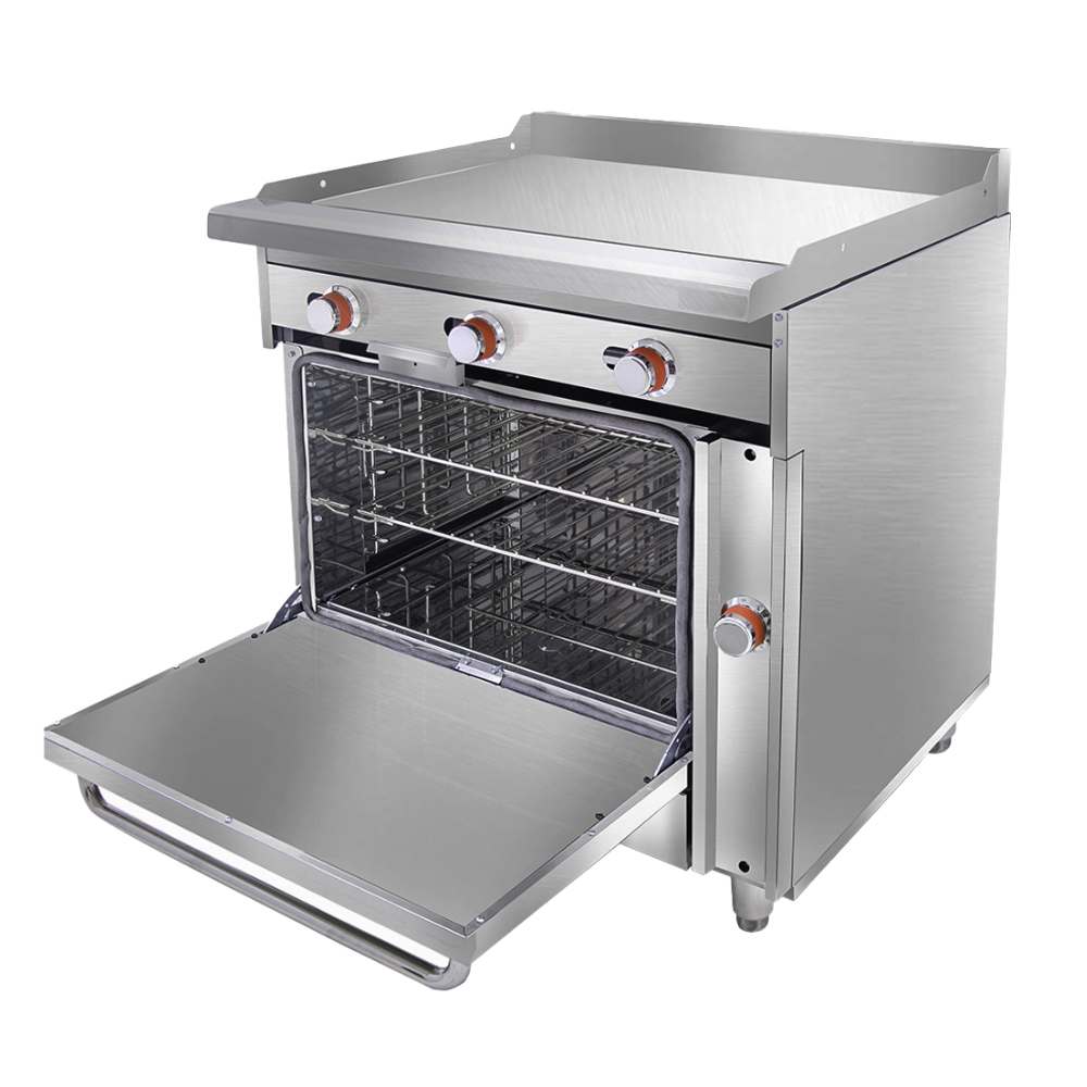ESTUFA CORIAT EC-HG-GRILL HD | Estufa con Horno y Plancha | Gas | Lámina Acero Inoxidable | Restaurante Hotel Pastelería