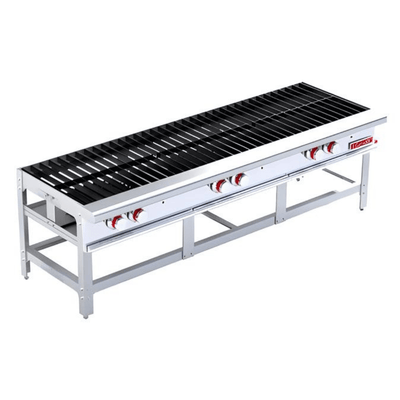 ESTUFÓN CORIAT SP-3T | Gas | 6 Parrillas | 3 Quemadores | Acero Inoxidable | Restaurante Cocina industrial Bistró