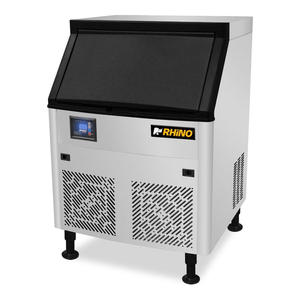 Fábrica de Hielo Rhino FAHIEL-100, fábrica de hielo en cubo, en acero inoxidable.