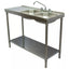 FREGADERO KITCHENMAX STORE MLM1490668608 | Fregadero Doble | Acero Inoxidable | Puesto Negocio Limpieza