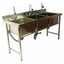 FREGADERO KITCHENMAX STORE MLM2026055565 | Fregadero Triple | Acero Inoxidable | con Monomandos | Industrial Cocina Comedor