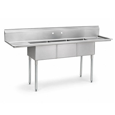Fregadero King F3T-01, en acero inoxidable.