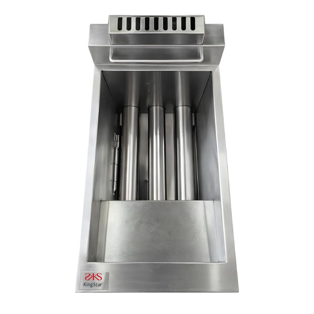 FREIDORA KINGSTAR FK1G | Freidora | Gas | 1 Canastilla | Restaurante Comida Rápida Restaurante Cocina Económica Freír Alimentos Freidoras Alitas Papas A la Francesa Salchipulpos Pollo Snacks