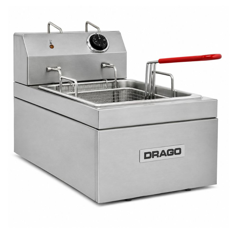 Drago FE-5 Freidor Electrico 1 Canastilla Acero Inoxidable -  - Drago - KitchenMax Store