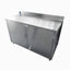 GABINETE KITCHENMAX STORE GB009 | Gabinete Básico con Puertas | Frente 130 cm | Acero Inoxidable | Cocina Industrial Restaurante