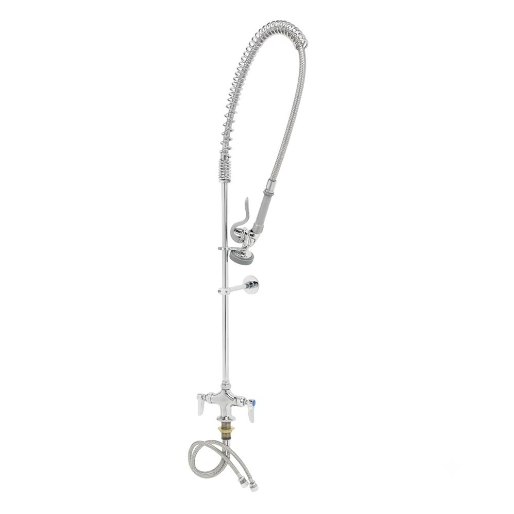 Grifería T&s Brass B0113B, llave de prelavado a cubierta.