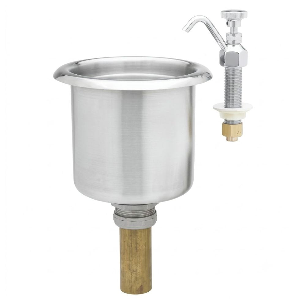 Grifería T&s Brass B228201, dipperwell con tazón.