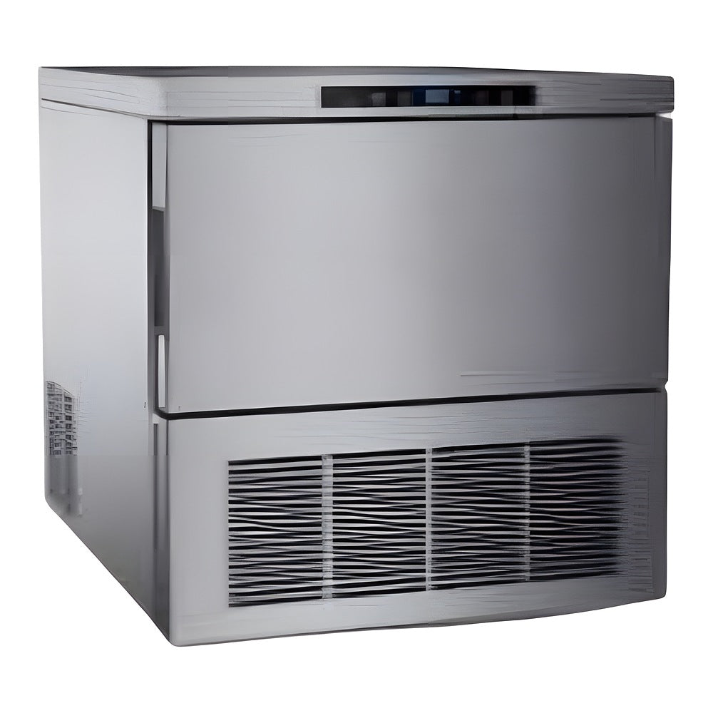 Fabrica de Hielo Migsa HB-130, producción 130 kg por día, en acero inoxidable.