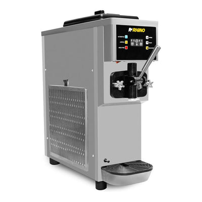 Máquina de Helado Rhino HELA-10, producción 10 l/h, en acero inoxidable.