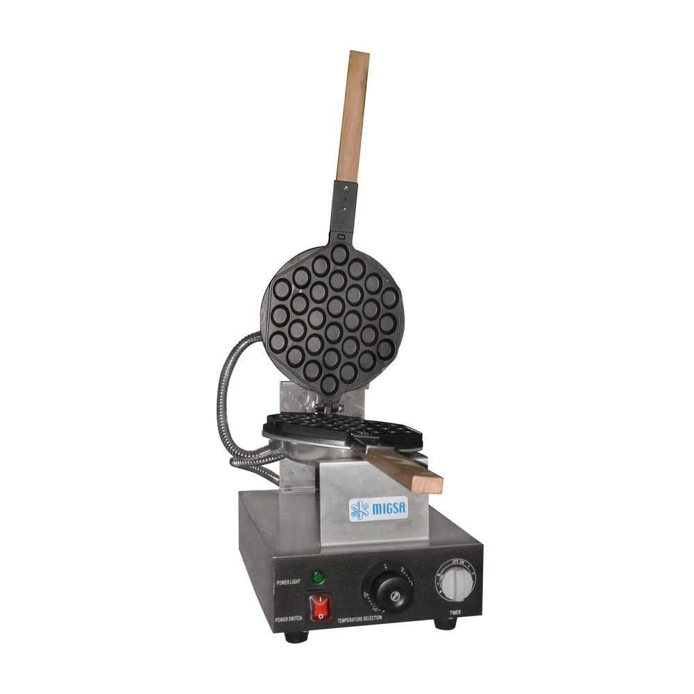 Migsa Hk-Q1 Wafflera De Burbuja Eléctrica Acero Inoxidable Termostato 120 V.