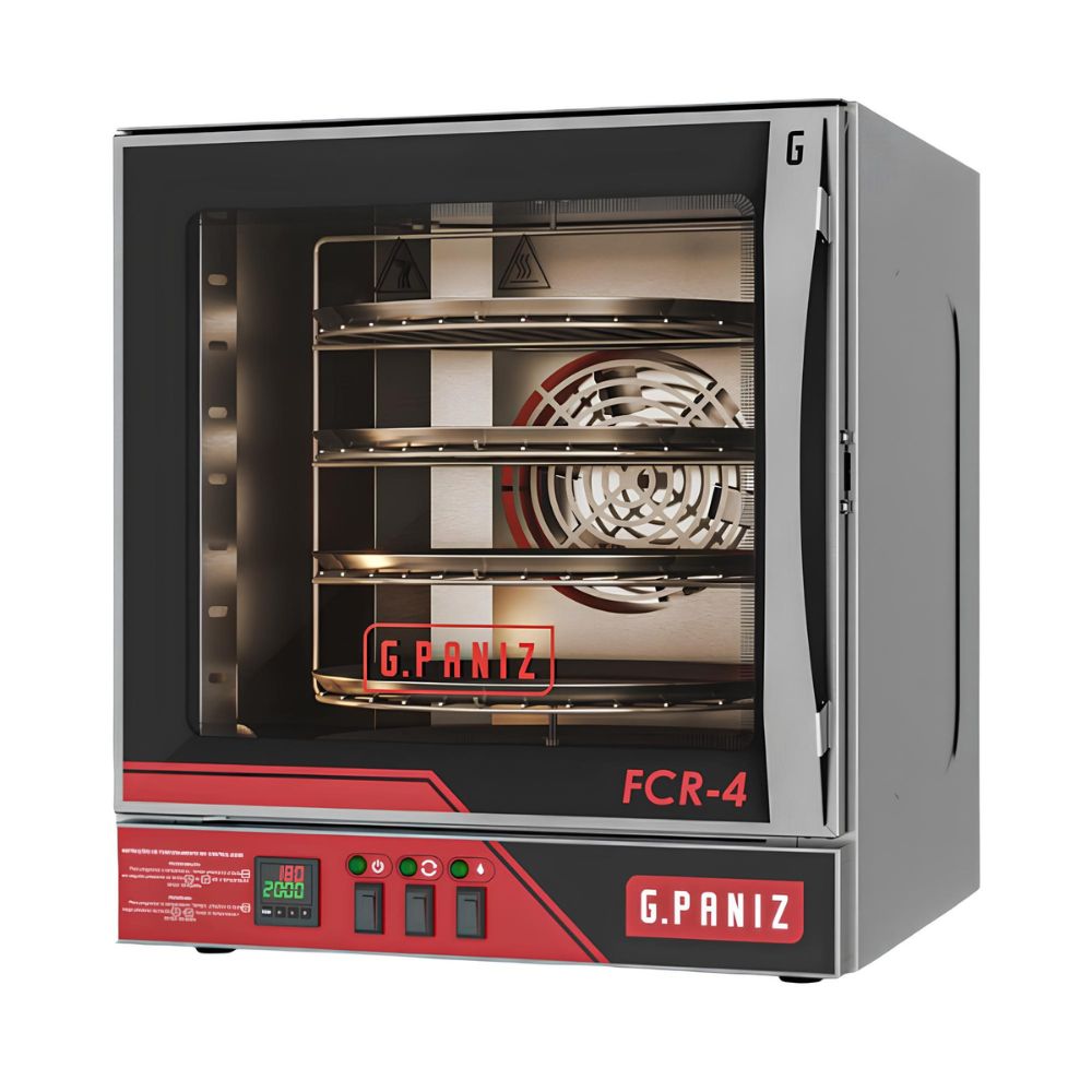 HORNO G.PANIZ FCR4 | Horno de Convección Rotativo | Eléctrico | Acero Inoxidable | Panadería Pizzería Pastelería Panadería Pizzería Restaurante Pastelería Banquetes Cocina Industrial Alimentos Cocción