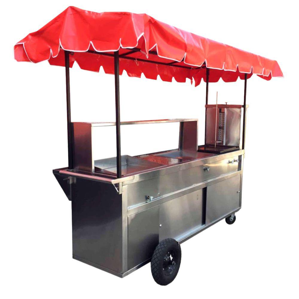 King Star CR007 Carrito Pastor Puertas Corredizas 1 Llanta Loca -  - King Star - KitchenMax Store