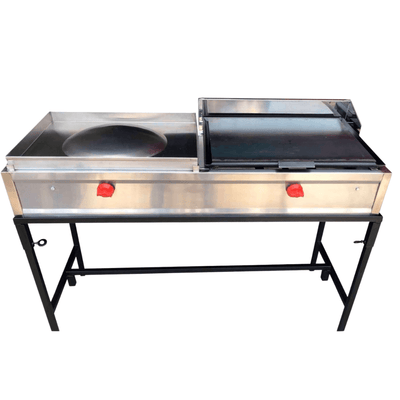 King Star EM019 Comal Bola Plancha para Tacos Asada Barbacoa Birria Lengua Tripas Adobada Chorizo Campechanos Puesto Comida Taqueria Cenadura Tianguis Envíos seguros a todo México. Cotiza hoy mismo.  KitchenMax.Store