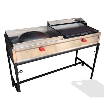 King Star EM019 Comal Bola Plancha para Tacos Asada Barbacoa Birria Lengua Tripas Adobada Chorizo Campechanos Puesto Comida Taqueria Cenadura Tianguis Envíos seguros a todo México. Cotiza hoy mismo.  KitchenMax.Store