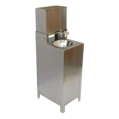 LAVAMANOS KITCHENMAX STORE MLM1907747135 | Lavamanos Portátil | Forrado | 15 Litros | Acero Inoxidable | Restaurante Cafetería Bar