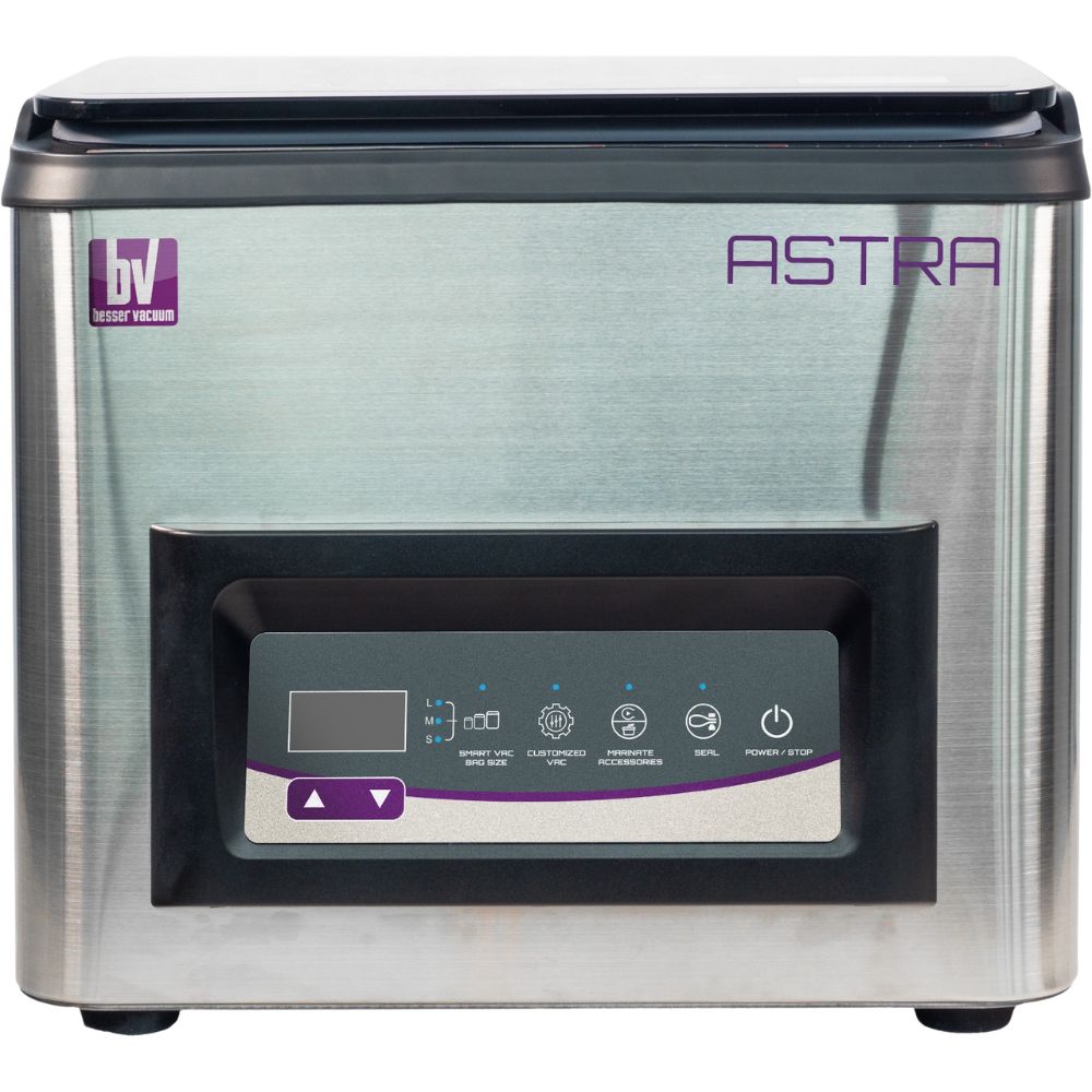 Máquina de Vacío Besser Vacuum Astra, en acero inoxidable.