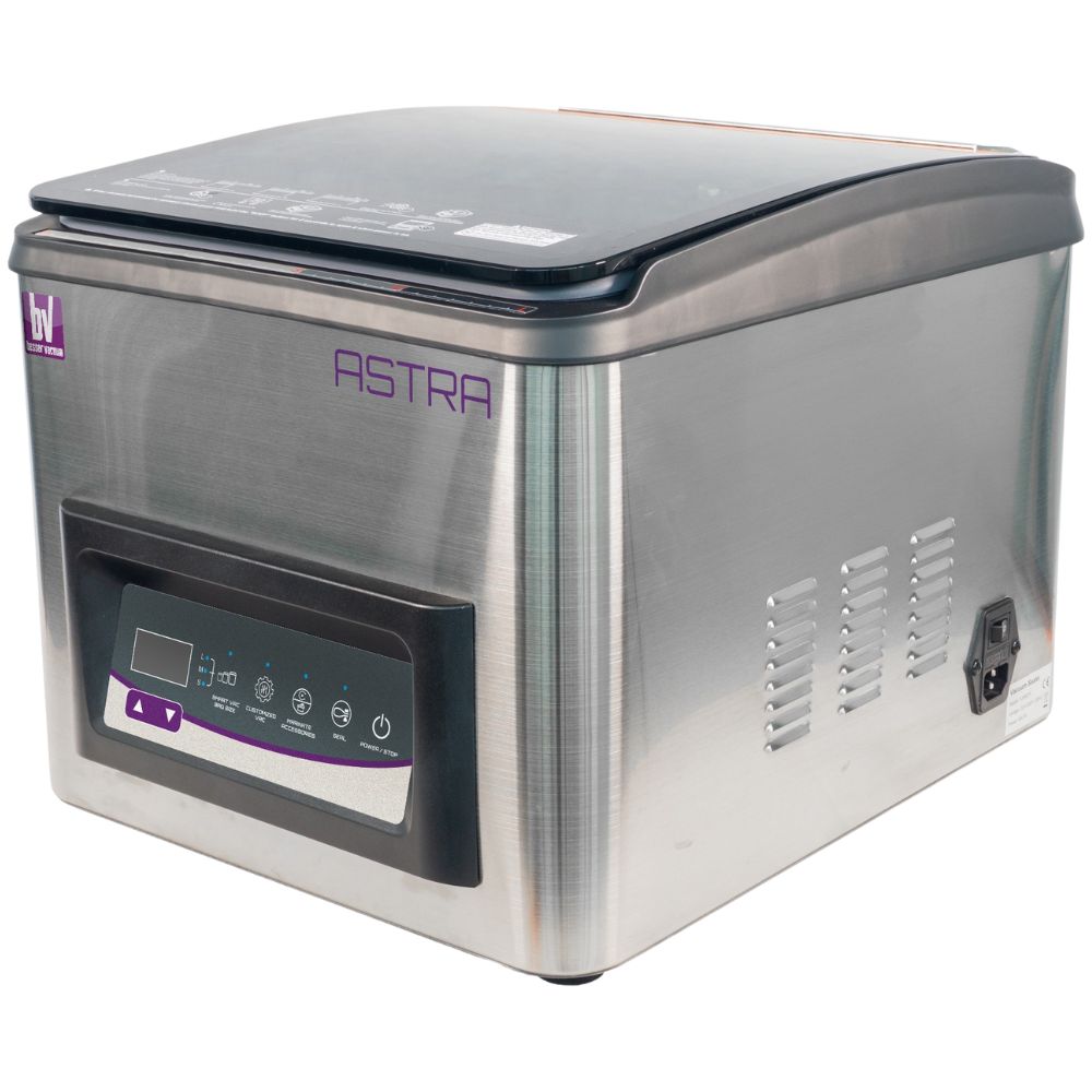 Máquina de Vacío Besser Vacuum Astra, en acero inoxidable.