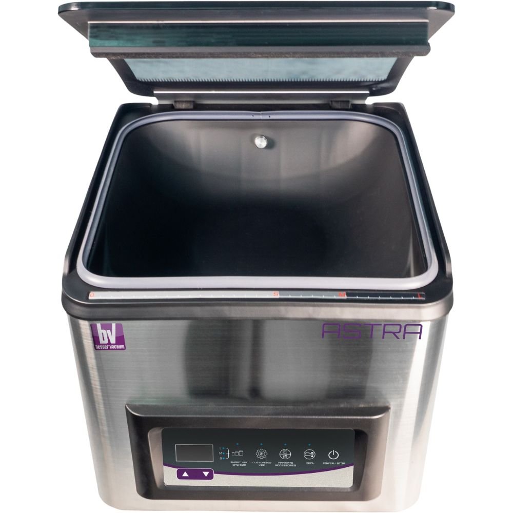 Máquina de Vacío Besser Vacuum Astra, en acero inoxidable.