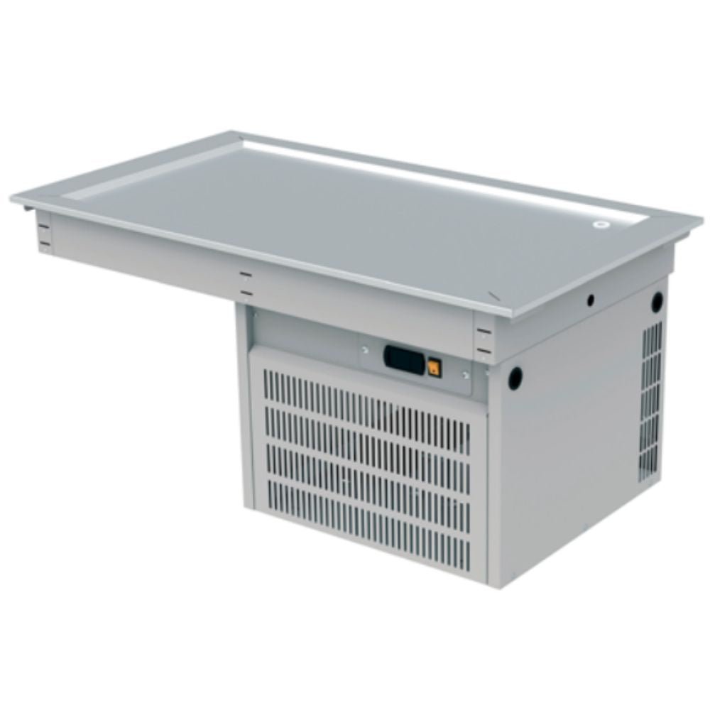 MESA FRÍA ASBER DRFP-311-HC | Mesa Fría | Placa Refrigerada | Control Termostato | 3 Insertos Enteros | Acero Inoxidable | Pastelerías Repostería Ingredientes | Frescos Buffets Bistró Restaurante Bar Cafeterías Productos y Alimentos Preparados