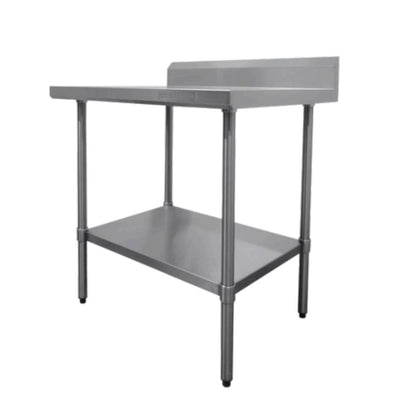 MESA INTERNATIONAL MCL.120 | Mesa con Lambrín | Frente 120 cm | Acero Inoxidable | Restaurante Cocina Industrial Cafeterías Servicios de Alimentos Comedores Industriales Cocinas Industrial