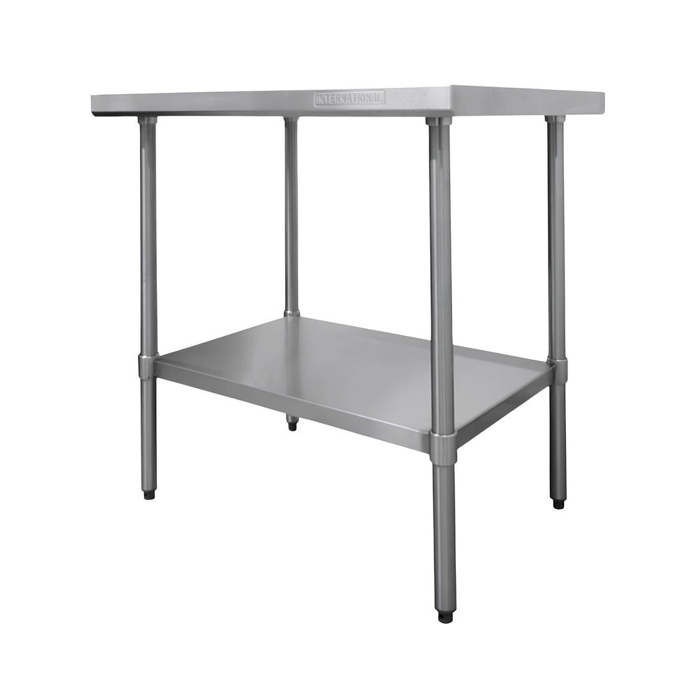 MESA INTERNATIONAL MTI.120 | Mesa Tipo Isla | Frente 120 cm | Acero Inoxidable | Restaurante Cocina Industrial Cafeterías Servicios de Alimentos Comedores Industriales Cocinas
