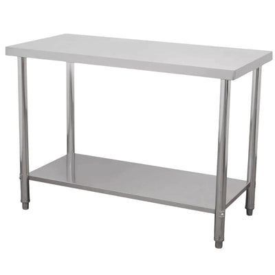 MESA KITCHENMAX STORE MLM1443458475 | Mesa Isla |  Frente 146 cm | Acero Inoxidable | Restaurante Cafetería Bar