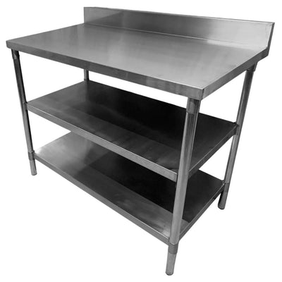MESA KITCHENMAX STORE MLM1628951013 | Mesa a Pared | Acero Inoxidable | Frente 110 cm | Acero Inoxidable | Cocina Industrial Restaurante Bar