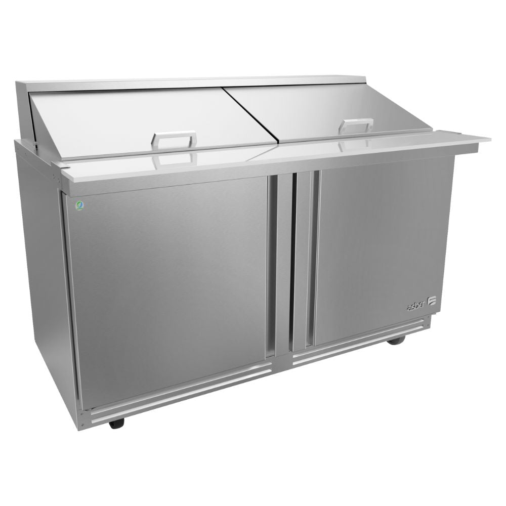 MESA REFRIGERADA ASBERA APTM-60-24 P HC 19111138 | Mesa De Preparación Con Refrigerante | Acero Inoxidable | 2 Puertas | 2 Parrillas | Supermercados Pizzerías Restaurantes Cocinas Industriales Cafeterías Supermercado Guarniciones Comedores Industriales Cocinas Industriales Panadería Carnicería Preparación Sushi Postres Ensaladas Baguettes mesa de preparación refrigerada cocina industrial mobiliario para restaurantes mesa de preparación con insertos gastronorm acero inoxidable Cafetería.