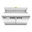 MESA REFRIGERADA RHINO MERSAL-60 | Mesa Refrigerada para Preparación | Capacidad de Almacenamiento: 15.2 Pies Cúbicos | Cocina Hotel Restaurante